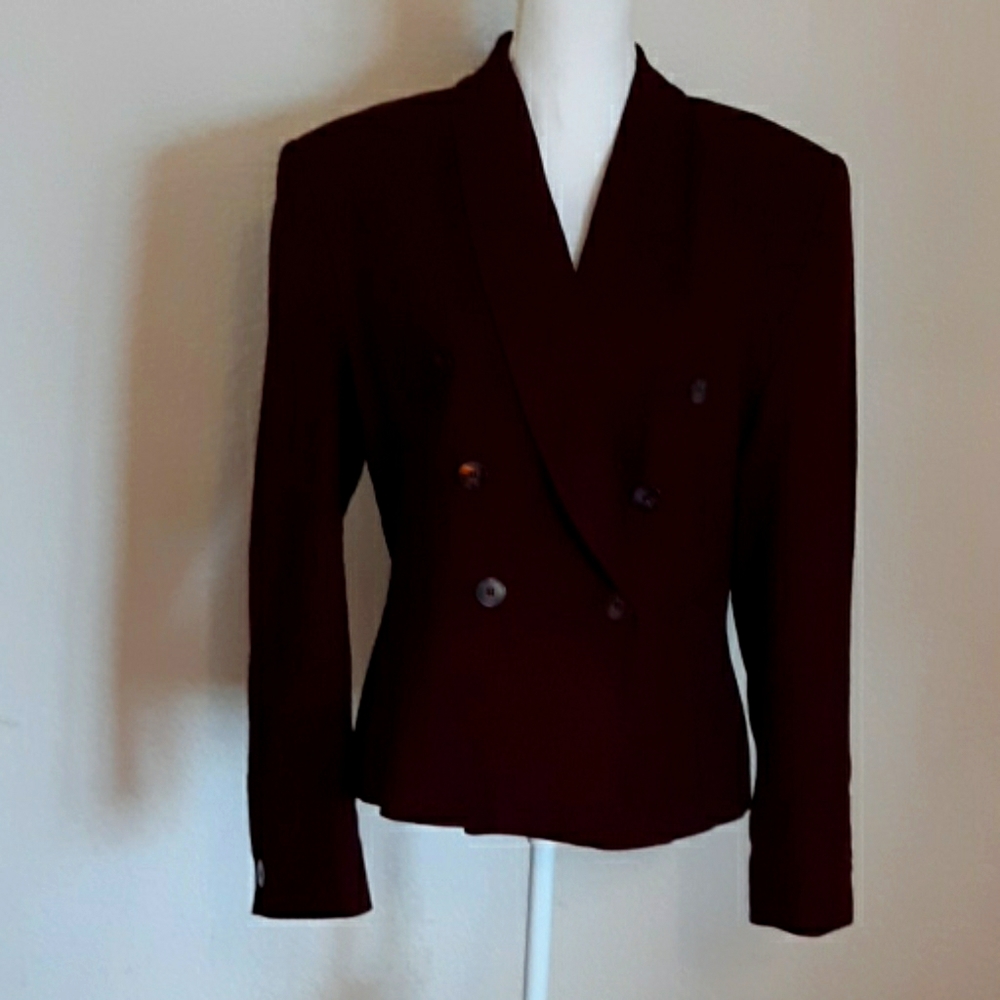 Burgundy Blazer size 10